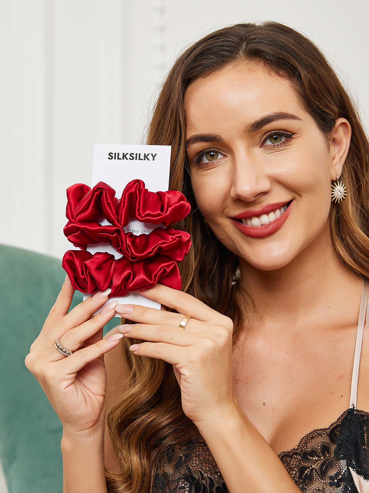 [Vin] SilkSilky-NO 19Momme Scrunchie 001