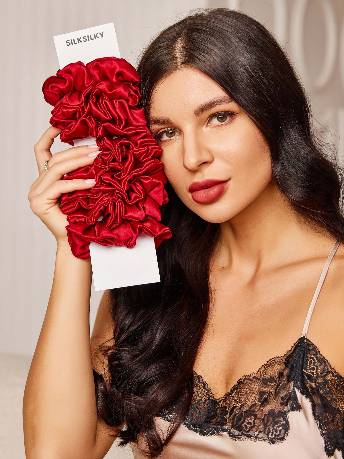 [Vin] SilkSilky-NO 19Momme Scrunchie 001