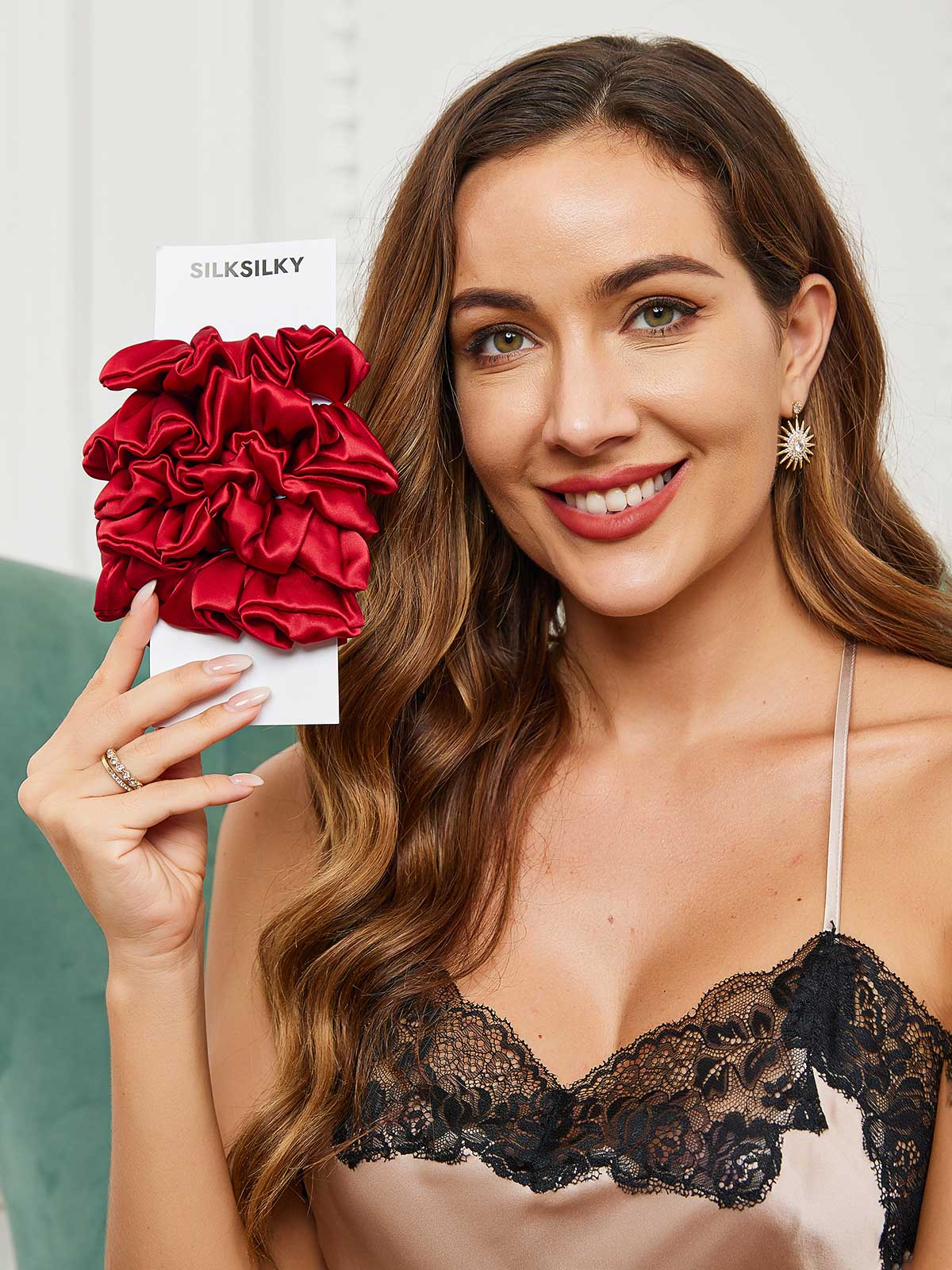 [Vin] SilkSilky-NO 19Momme Scrunchie 002