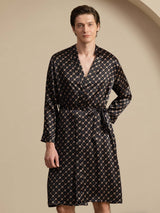 [Svart Kjede] SilkSilky-NO Long Sleeve Mens Robe 001