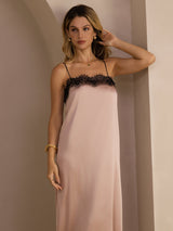 [Toscana] SilkSilky-NO Square Neck Kjole 004