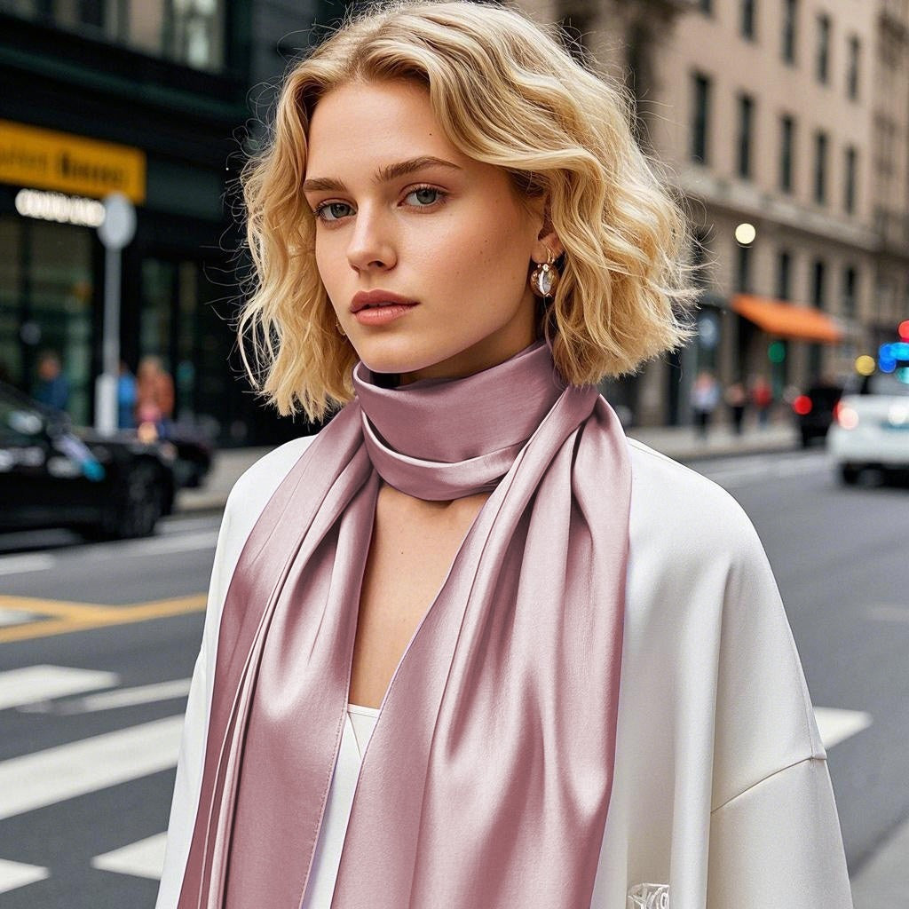 SilkSilky-NO Scarf Lavendel 001