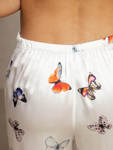 [Hvit Sommerfugl] SilkSilky-NO 19Momme Silke Womens Pants 005