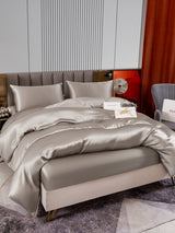 [Grå] SilkSilky-NO 22Momme Bedding Set 006,