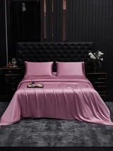 [Blek Mauve] SilkSilky-NO 19Momme Sengesett 001