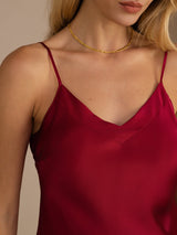 [Vin] SilkSilky-NO Spaghetti Strap V Neck Camisole Topp 004