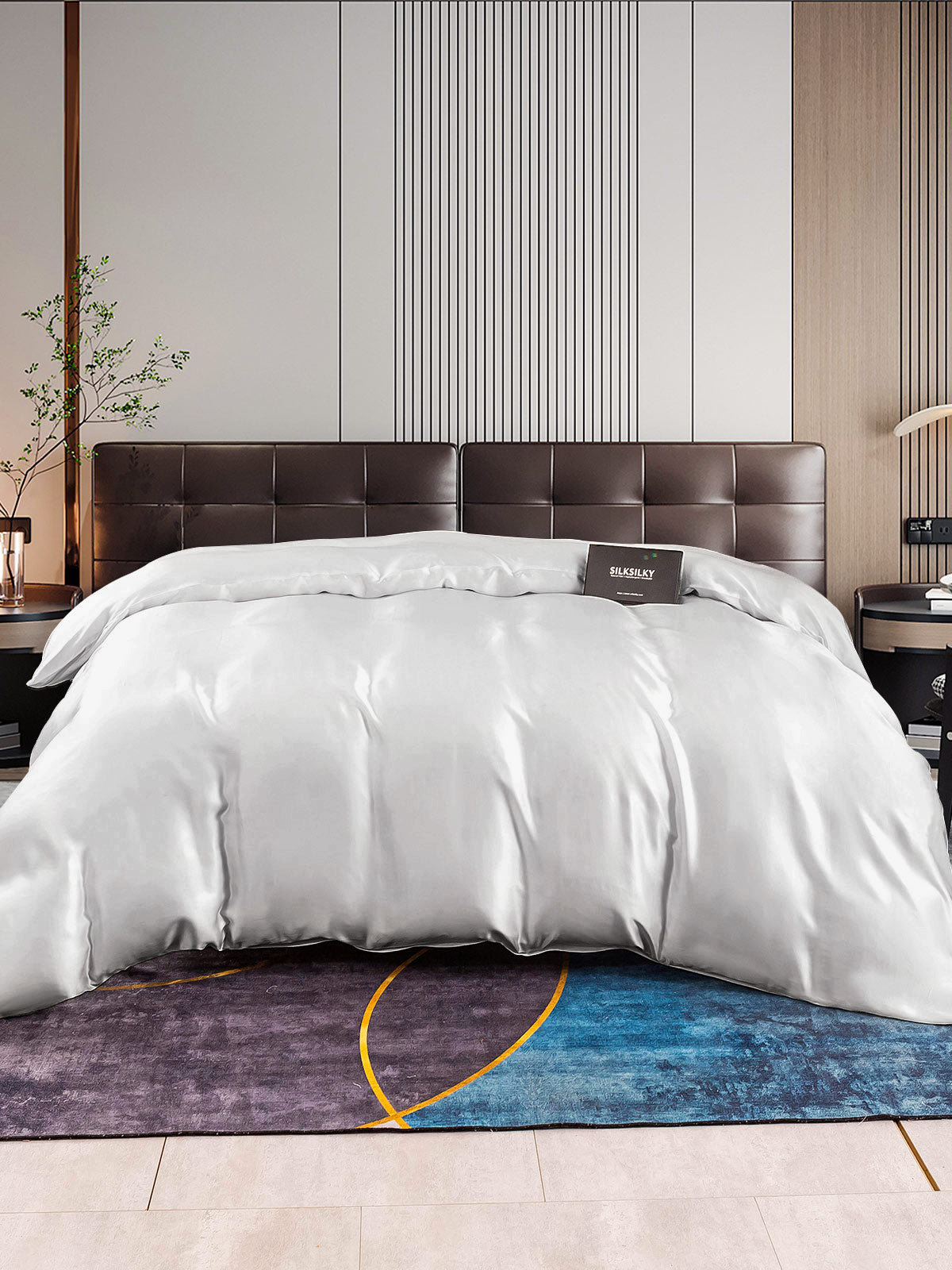 [Sølv] SilkSilky-NO 22Momme Duvet Cover 001