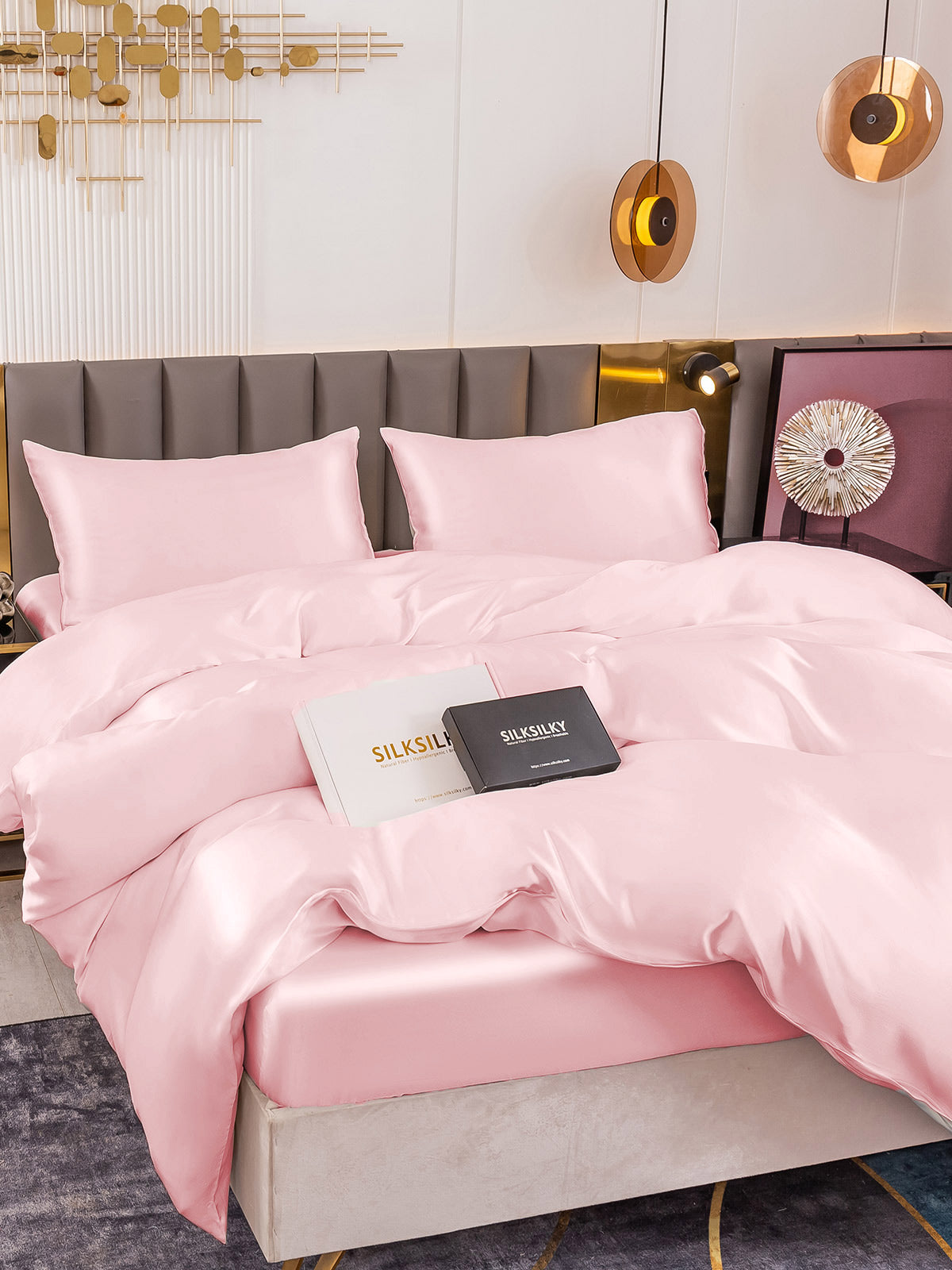 [Rosa] SilkSilky-NO 19Momme Bedding Set 005