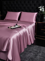 [Blek Mauve] SilkSilky-NO 22Momme Sengesett 002