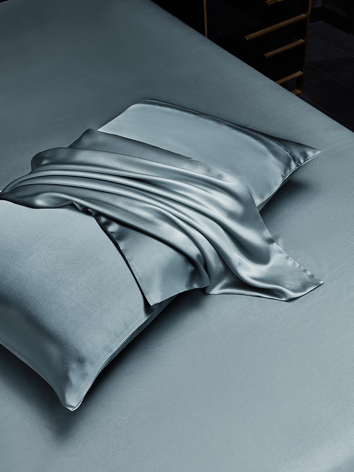 [Gråblå] SilkSilky-NO 22Momme Pillowcase 003