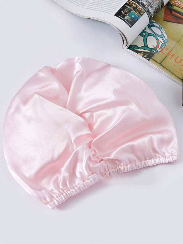 SilkSilky  Pure Silk Sleep Cap Pink 003