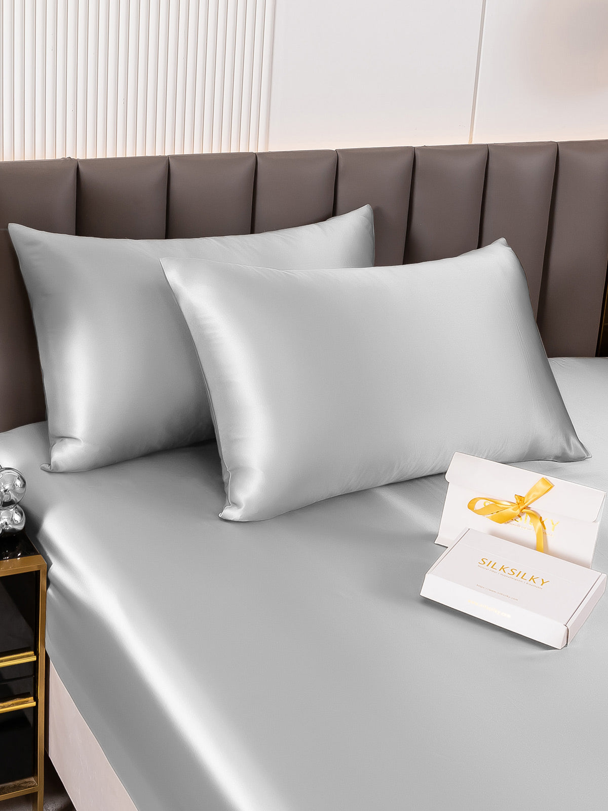 [Sølv] SilkSilky-NO 22Momme Pillowcase 002
