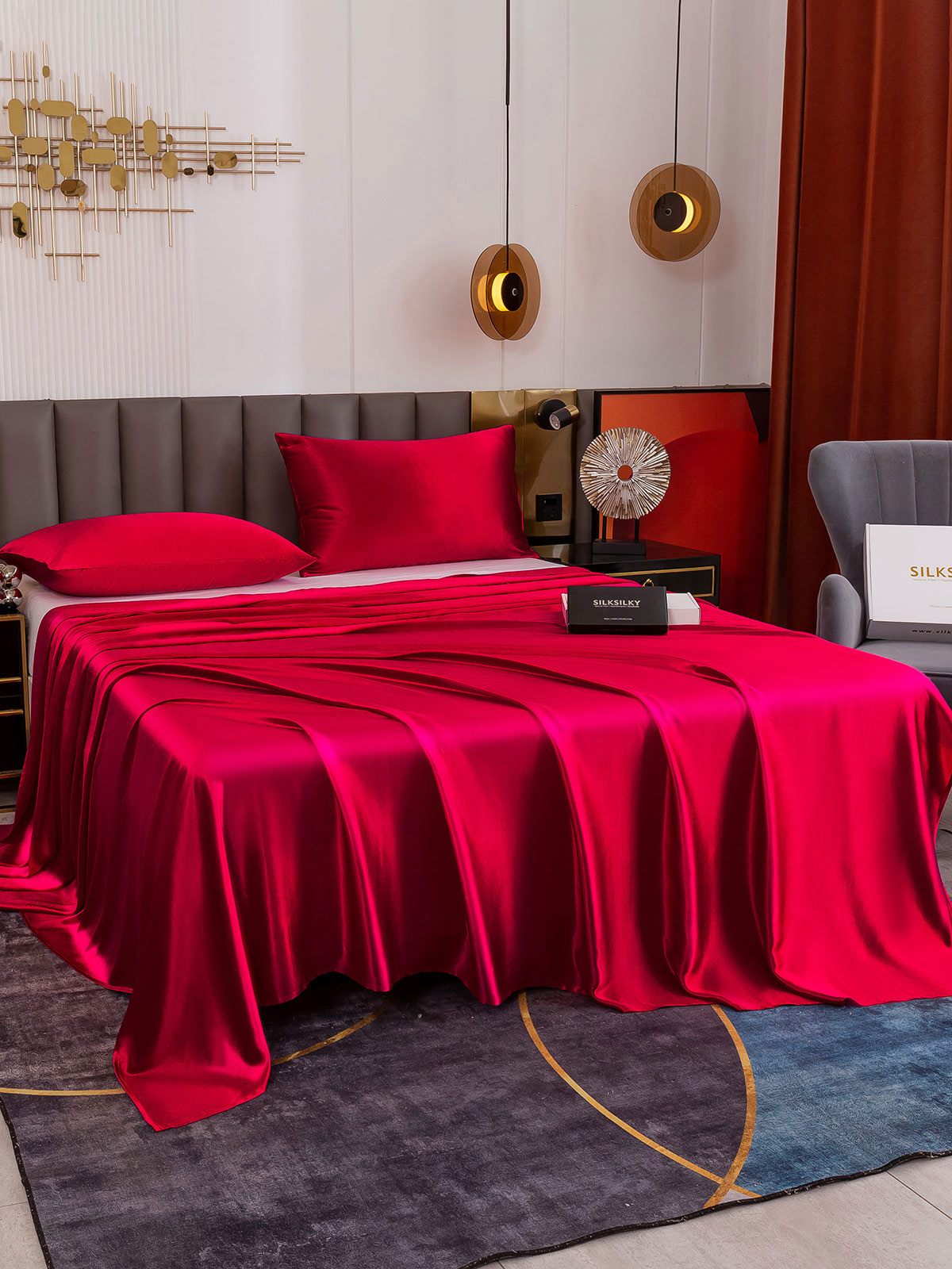 [Vin] SilkSilky-NO 19Momme Bedding Set 002