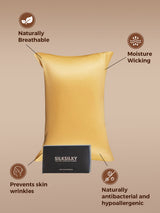 [Champagne] SilkSilky-NO 22Momme Pillowcase 002