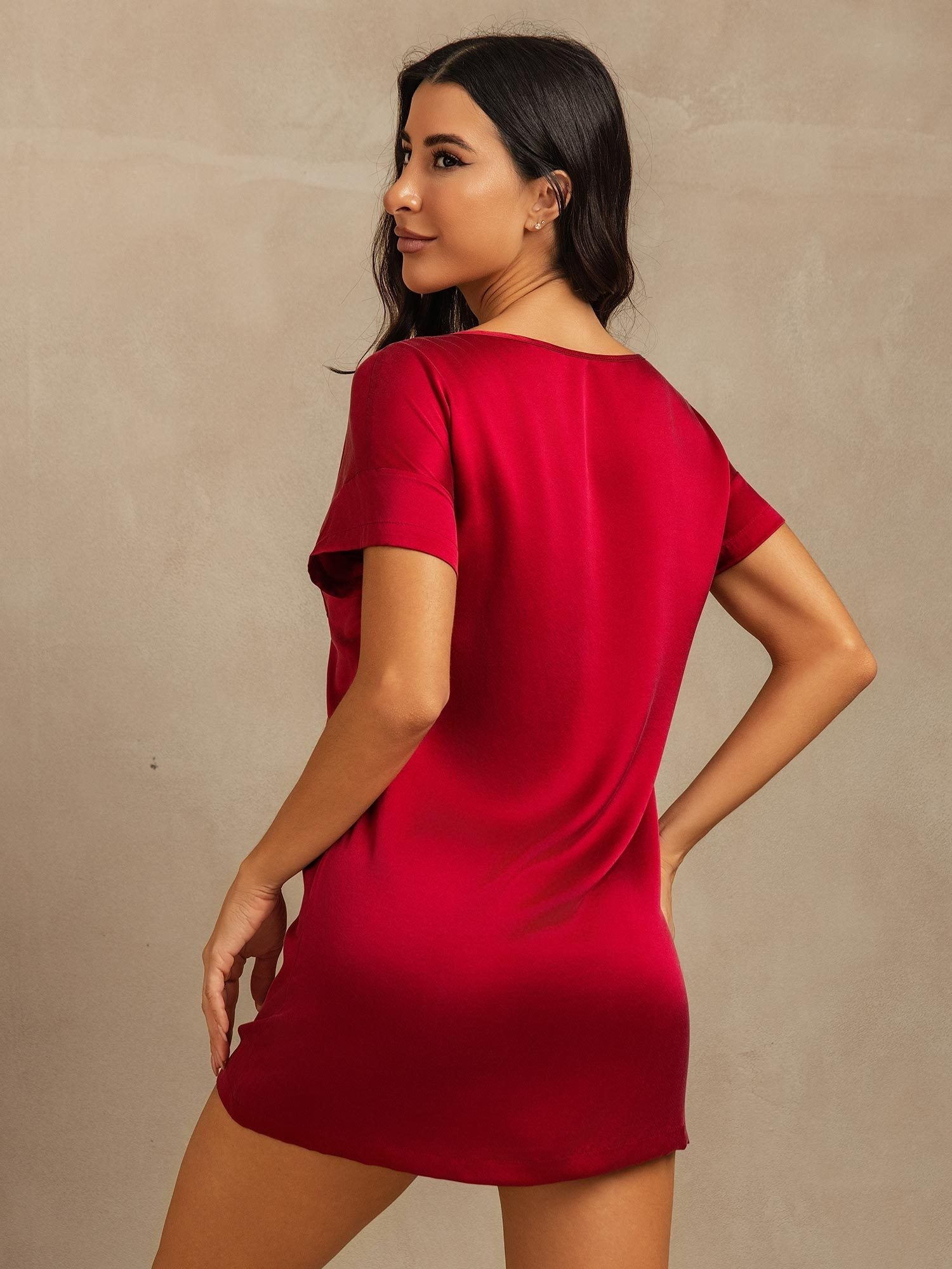 [Vin] SilkSilky-NO 19Momme Silke Nightgown 002