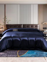 [Mørke blå] SilkSilky-NO 22Momme Duvet Covers 001
