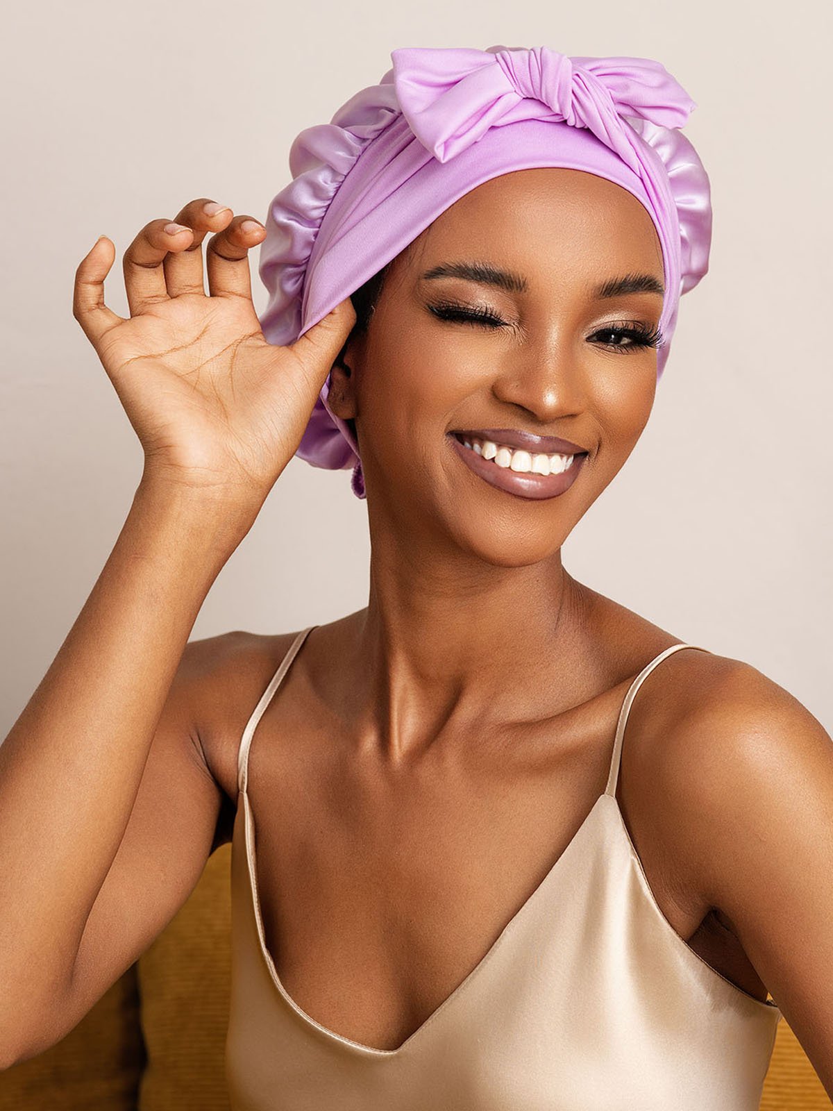 SilkSilky-NO Silke Sleep Cap Lavendel 003