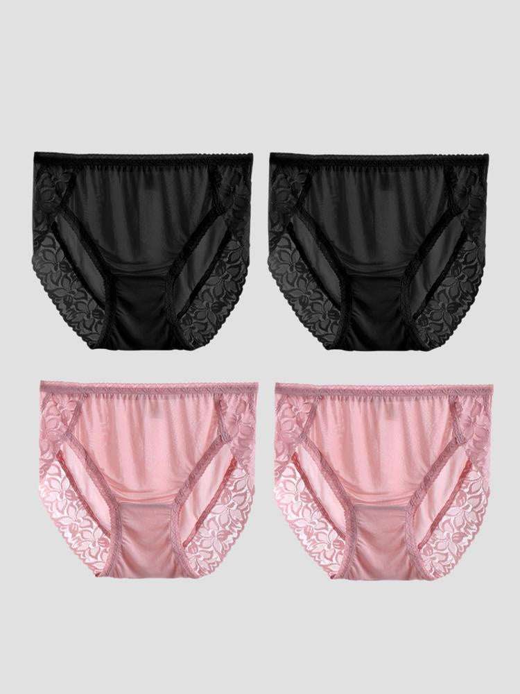 SilkSilky-NO Panty Svart+Pink 003