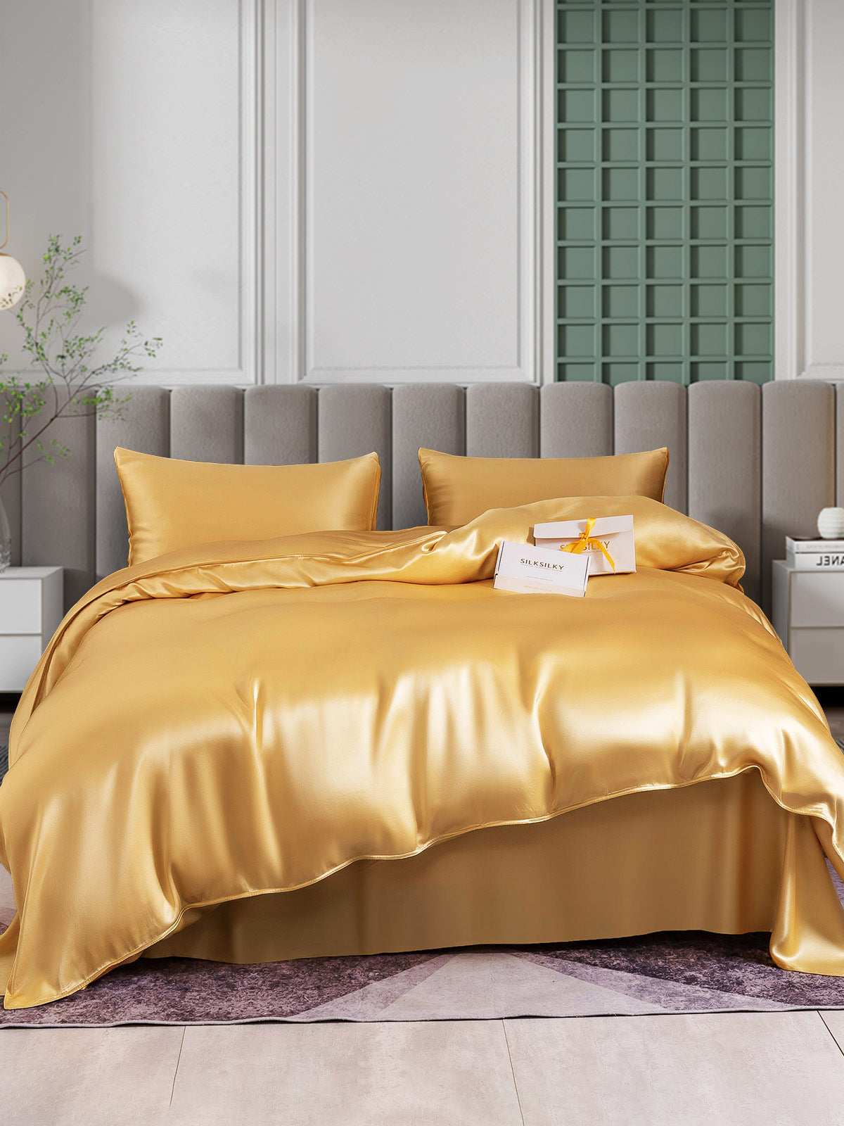[Champagne] SilkSilky-NO 25Momme Bedding Set 002