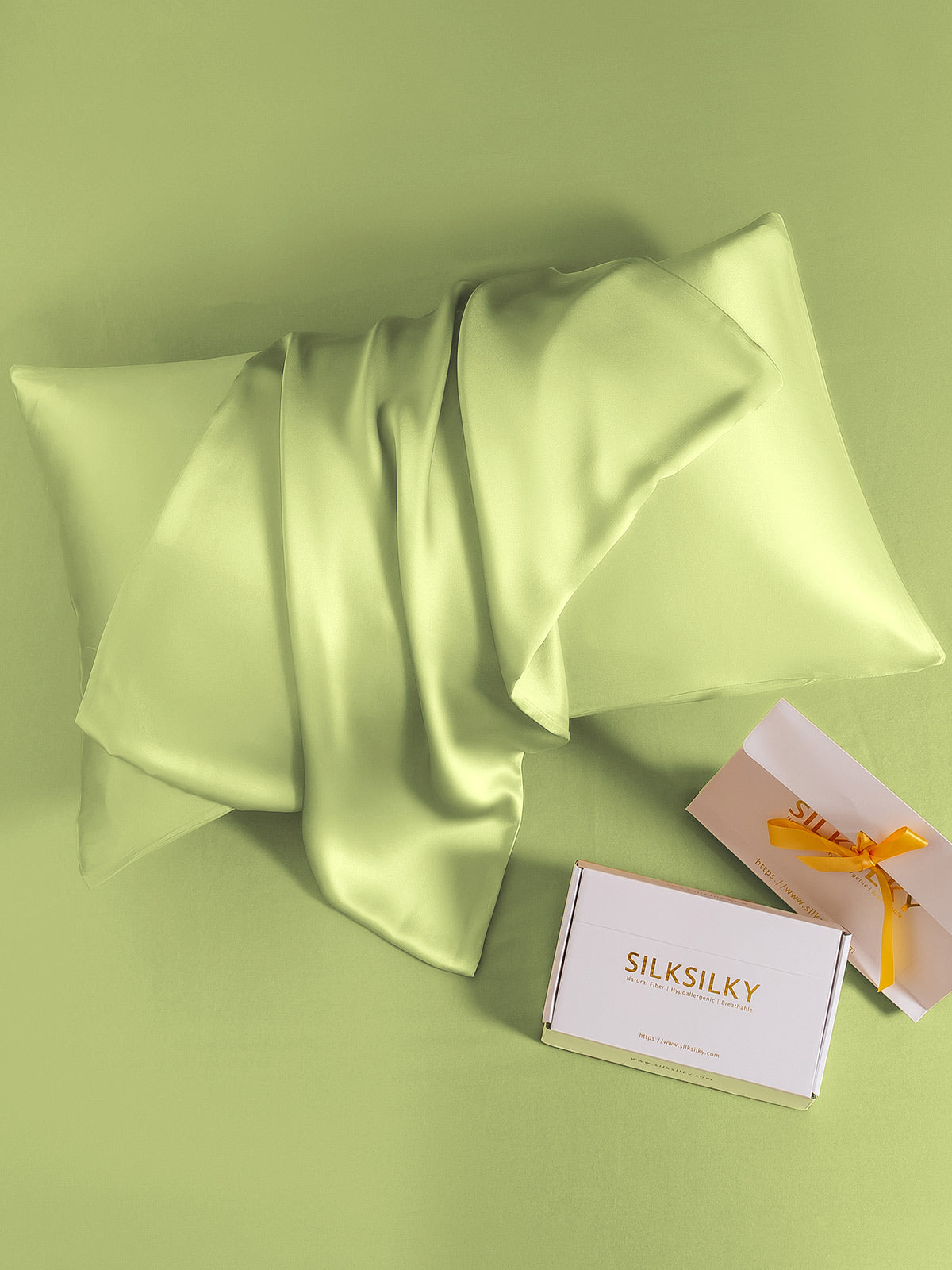 [Mintgrønn] SilkSilky-NO 19Momme Pillowcase 005
