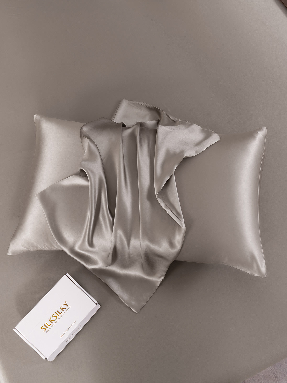 [Grå] SilkSilky-NO 22Momme Pillowcase 003