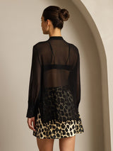[Svart] SilkSilky-NO Silke Womens Shirt 002