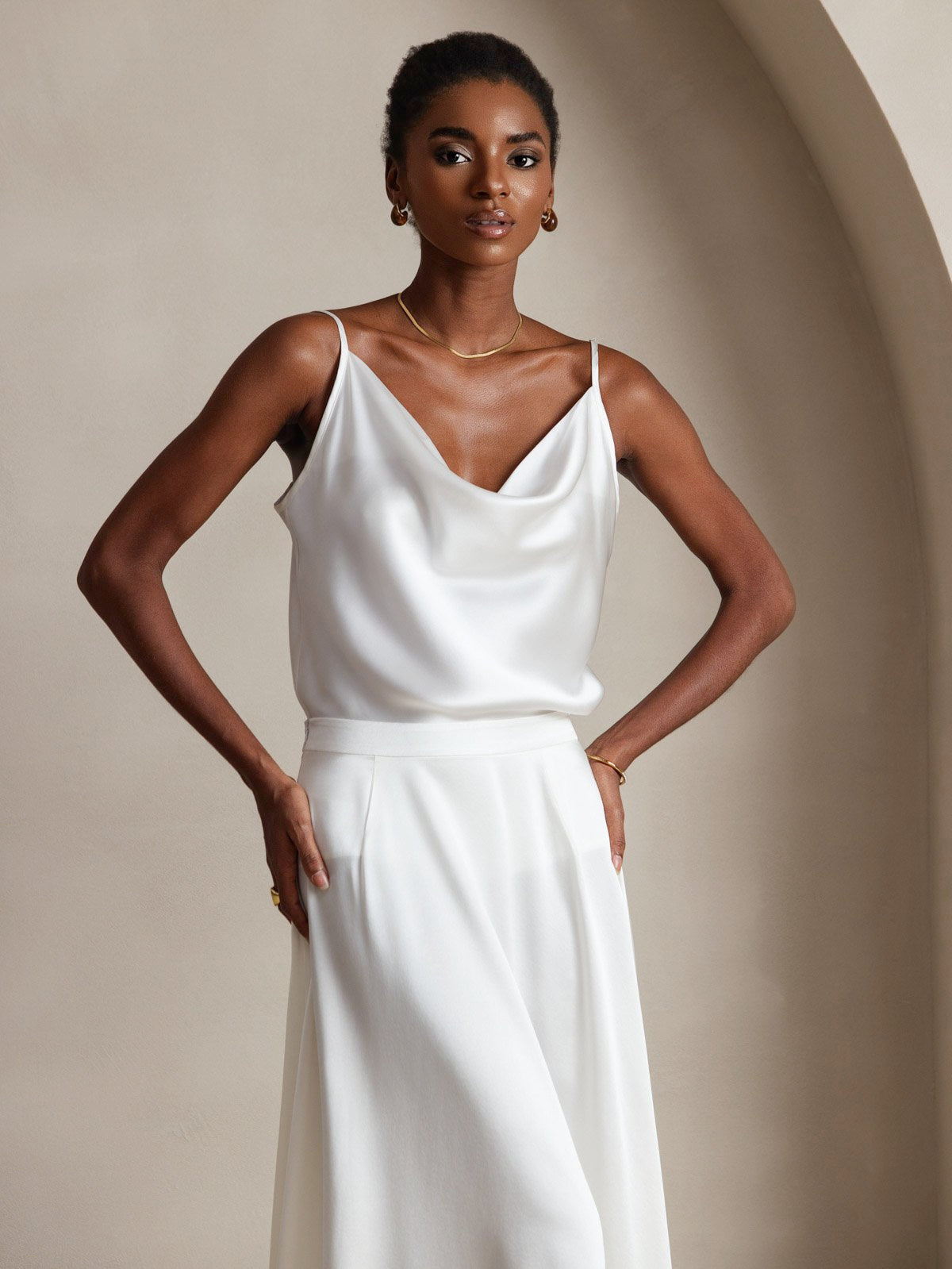 [Hvit] SilkSilky-NO 19Momme Silke Camisoles 004