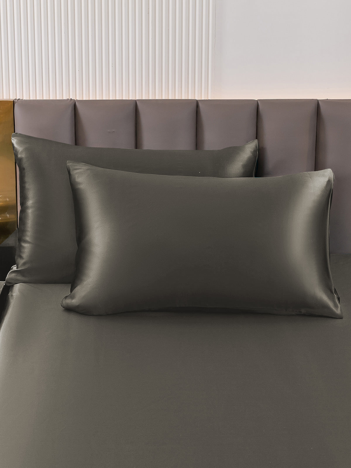 [Mørkegrå] SilkSilky-NO 22Momme Pillowcase 001