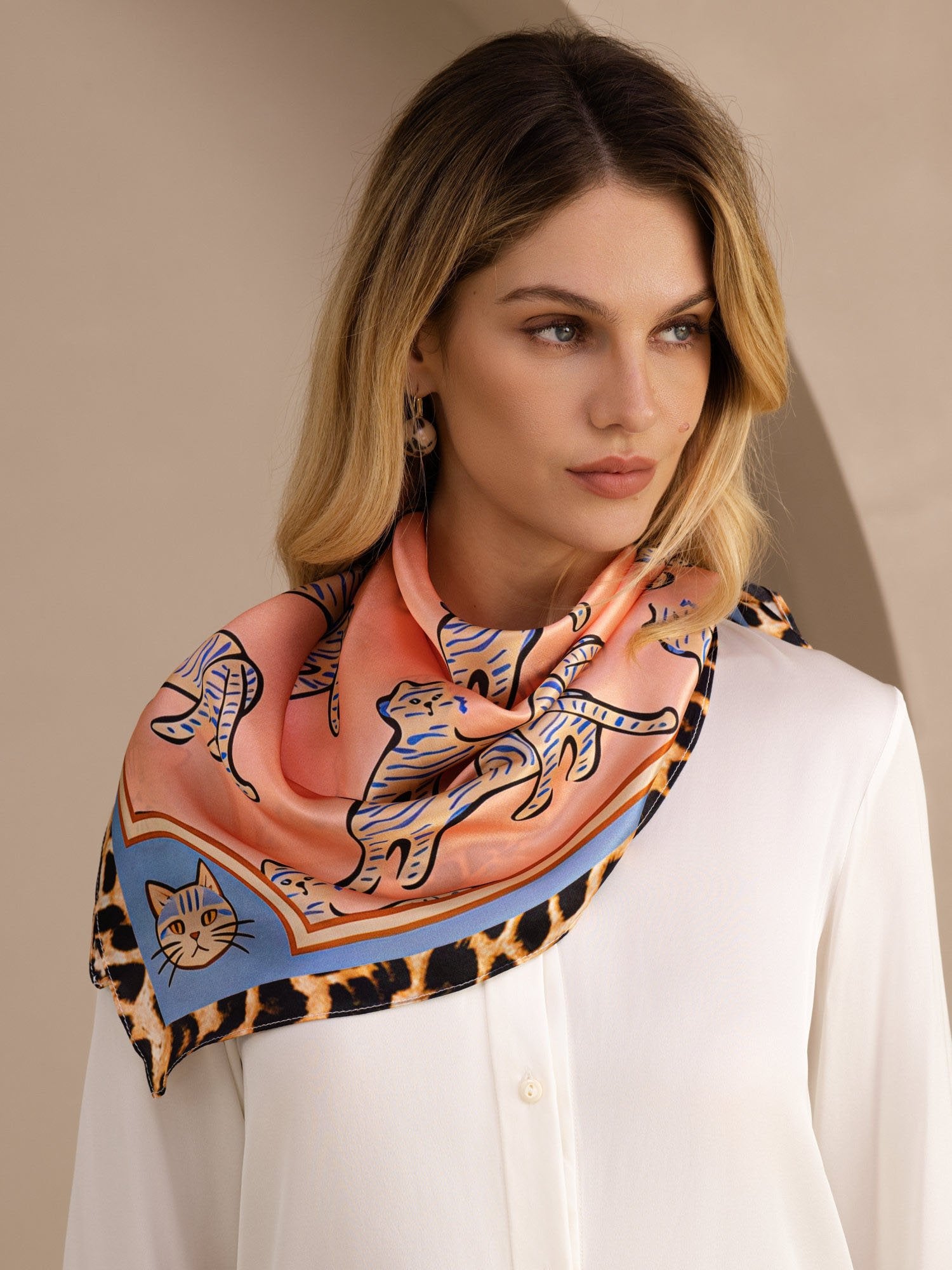 [Rosa Katt] SilkSilky-NO Scarf 002