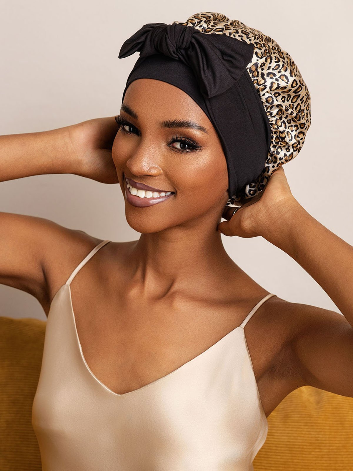 SilkSilky-NO Silke Sleep Cap Leopard 005