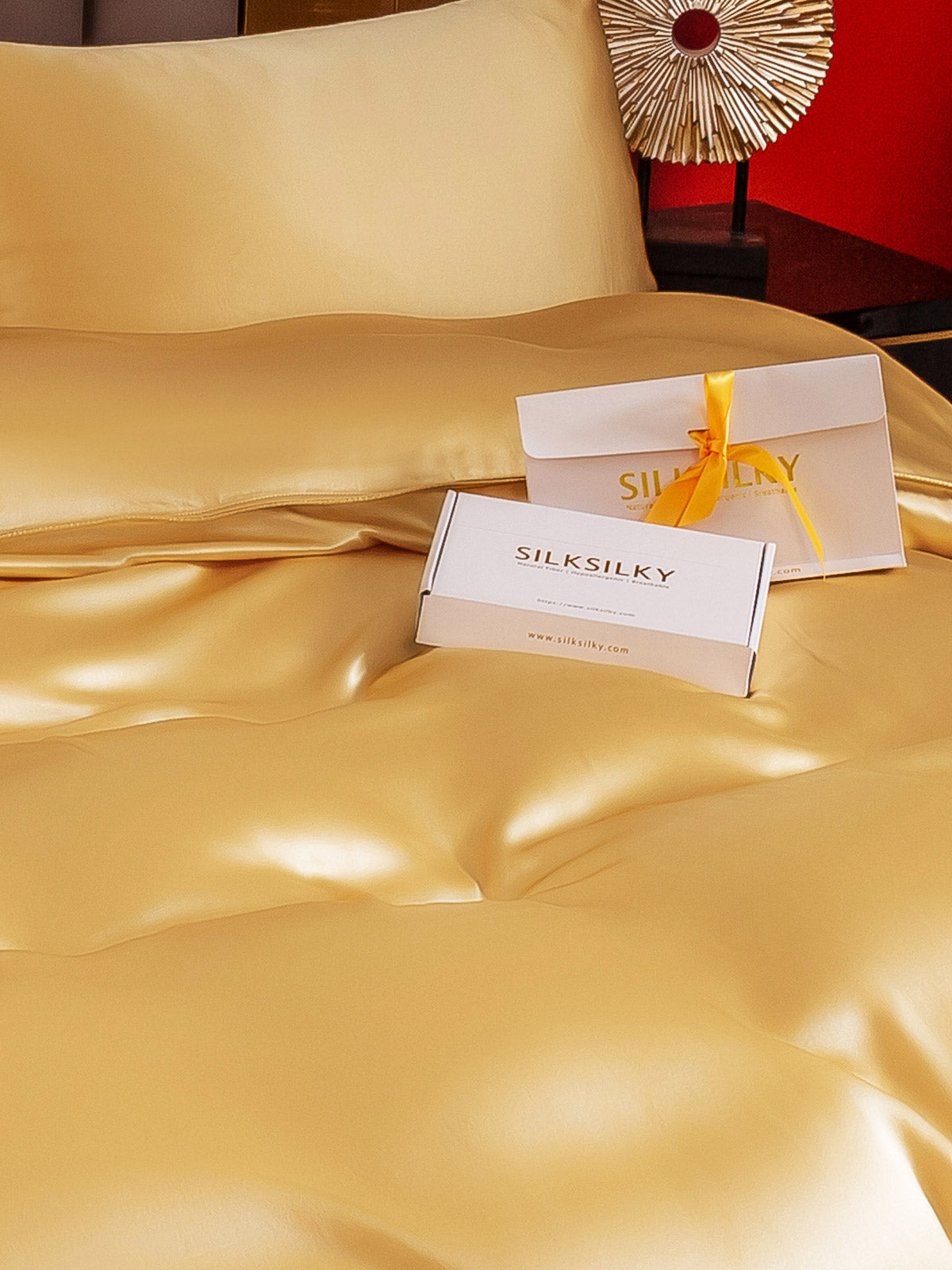 [Champagne] SilkSilky-NO 25Momme Bedding Set 005