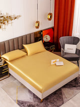 [Champagne] SilkSilky-NO 19Momme Sengesett 001