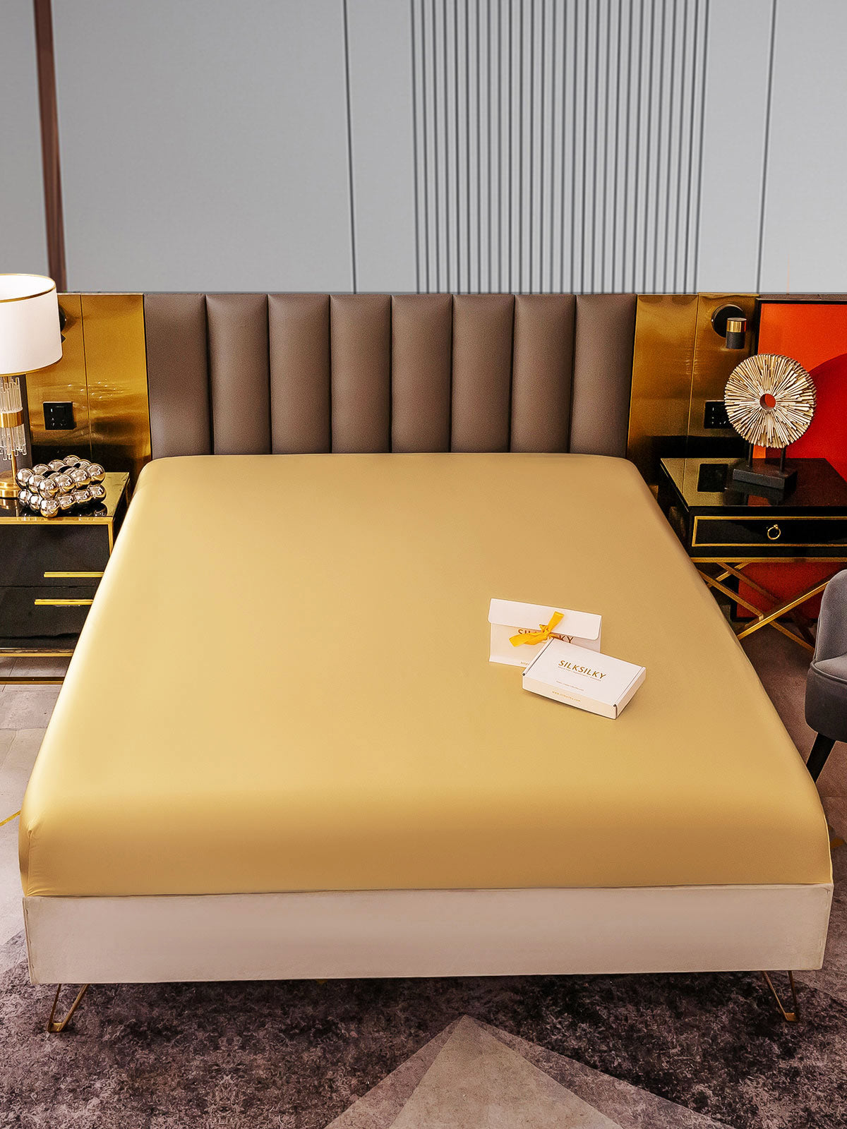 [Champagne] SilkSilky-NO 22Momme Sheet 001
