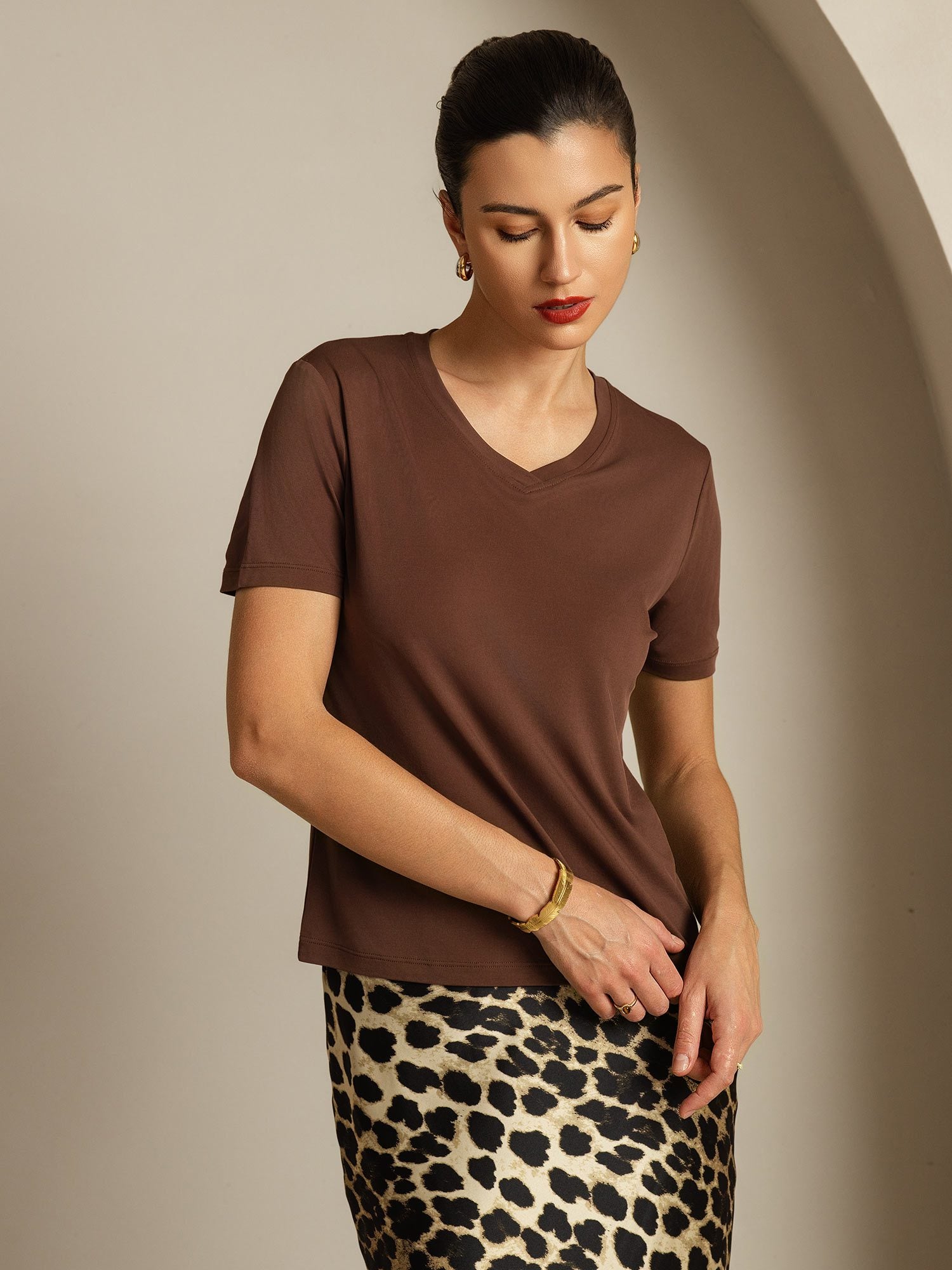 [Kaffe] SilkSilky-NO Silke Womens T-Shirt 006