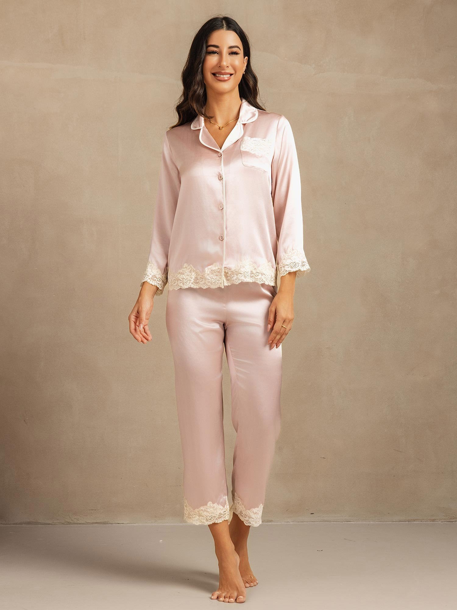 [Rosa] SilkSilky-NO Silke Womens Pajamas 003