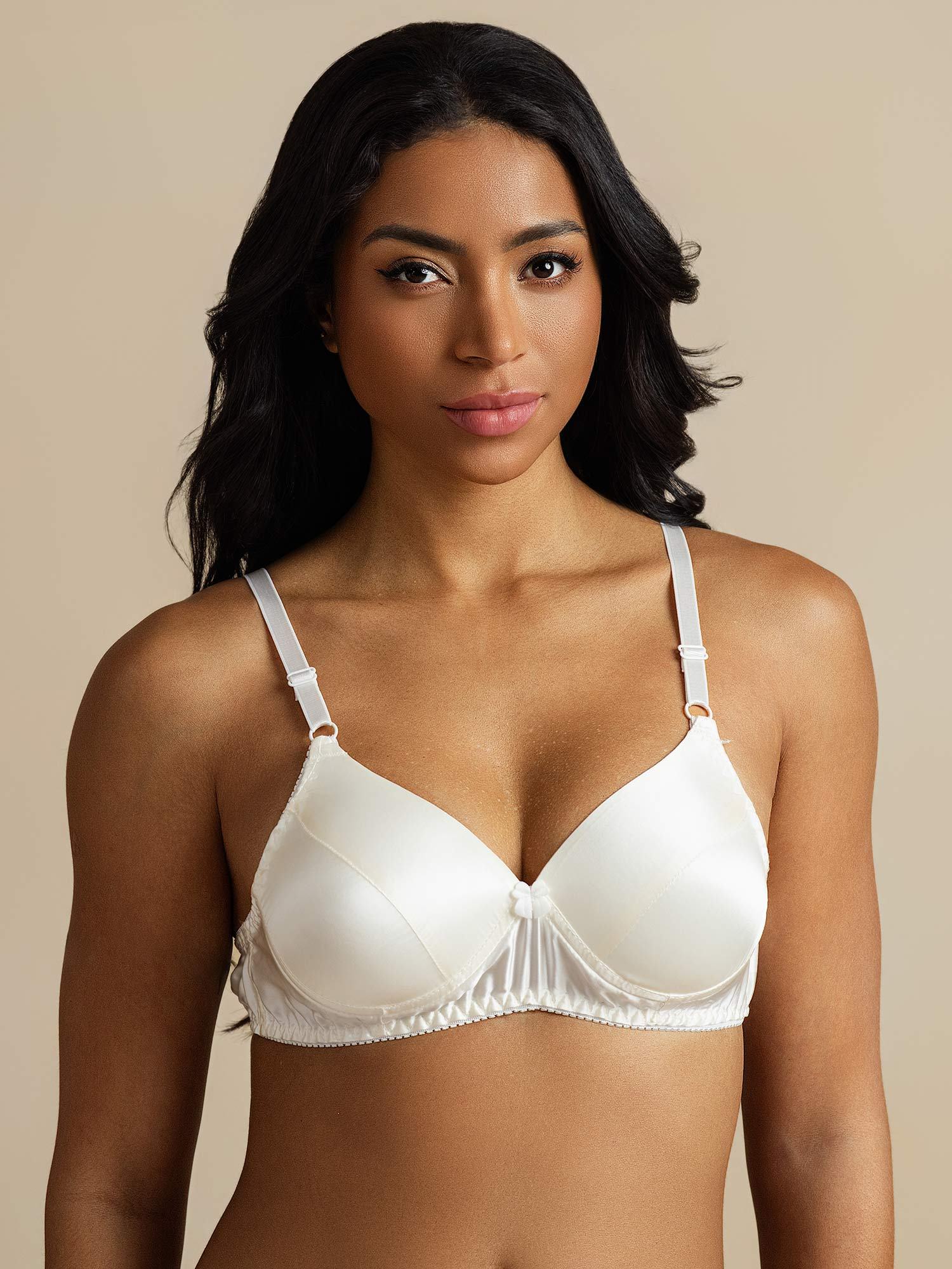 [Hvit] SilkSilky-NO Silke Bra 003,