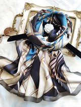 [P087] SilkSilky-NO Pure Silk Scarf 002
