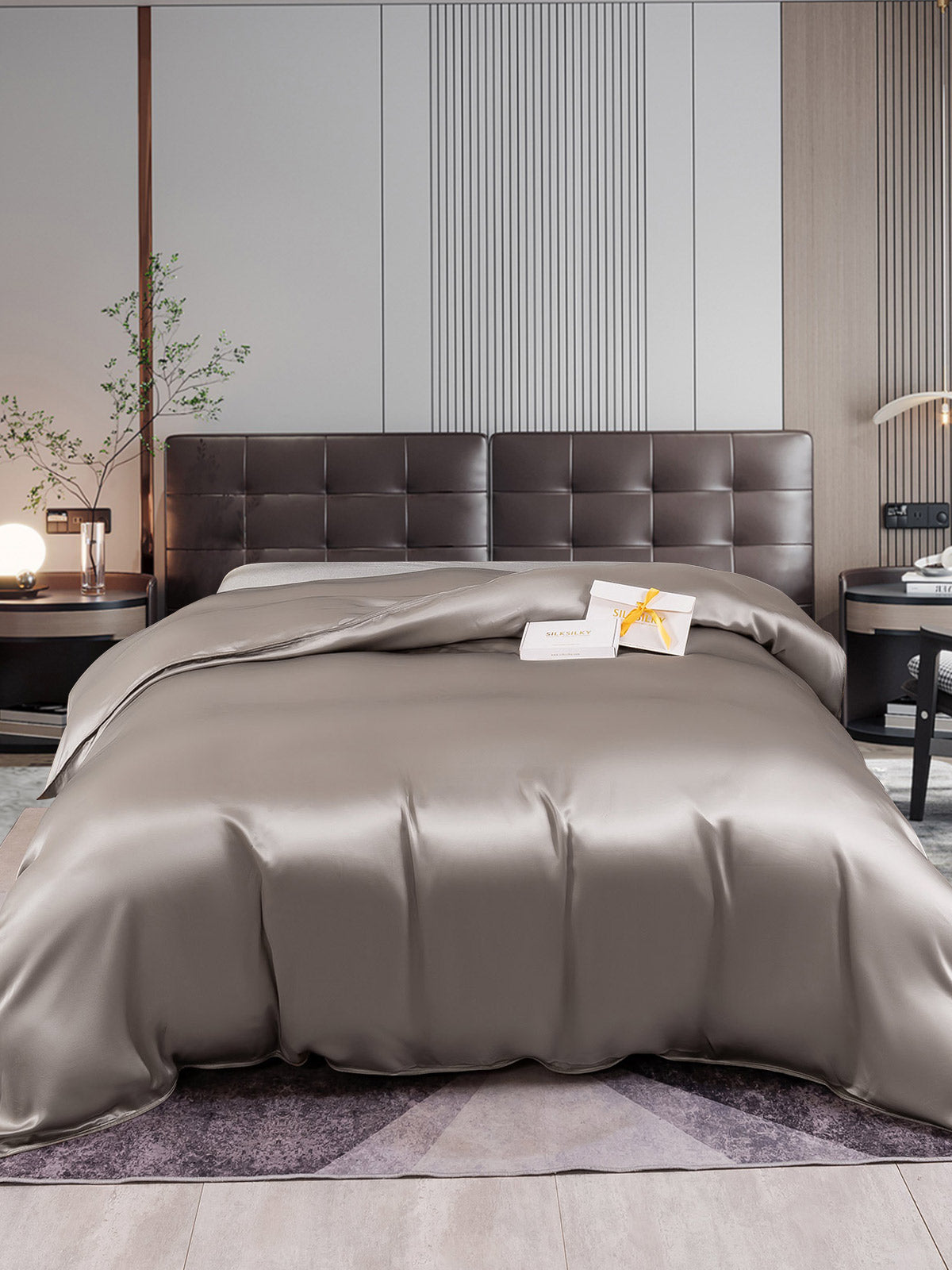[Grå] SilkSilky-NO 22Momme Duvet Cover 001