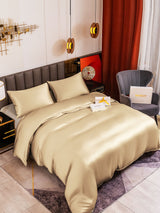 [Beige] SilkSilky-NO 19Momme Sengesett 001
