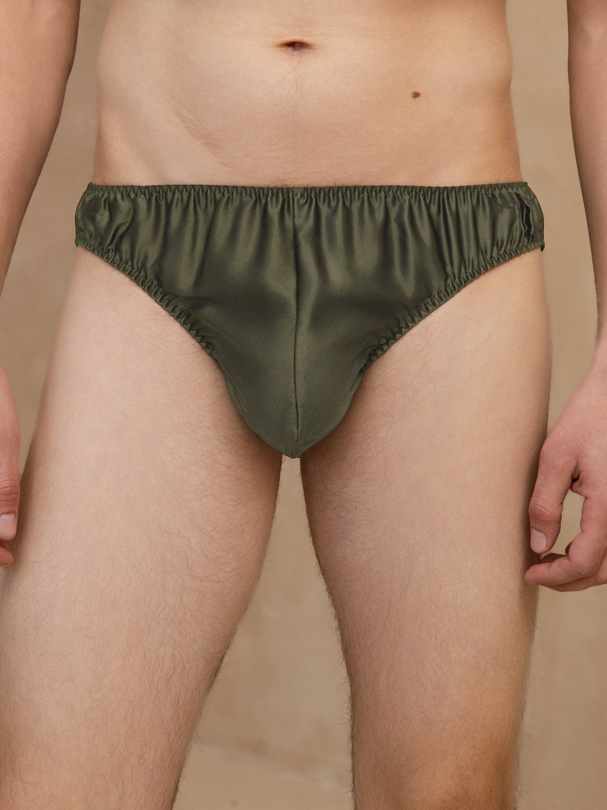 [Grønn] SilkSilky-NO Mens Underwear 001
