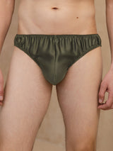 [Grønn] SilkSilky-NO Mens Underwear 001