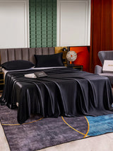 [Svart] SilkSilky-NO 25Momme Bedding Set 003