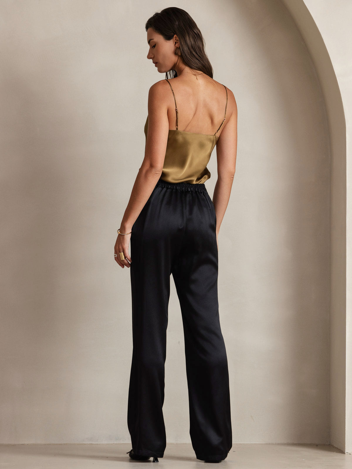 [Kaffe] SilkSilky-NO V-Hals Camisole Topp 005