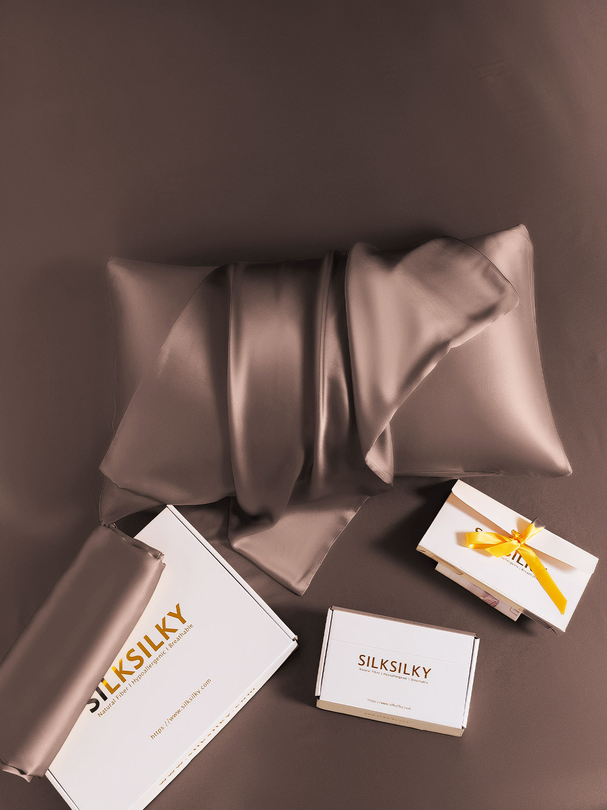 [Brun] SilkSilky-NO 19Momme Pillowcase 006