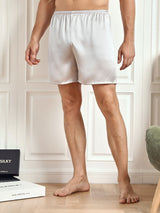 [Sølv] SilkSilky-NO Men's Sleep Shorts 001