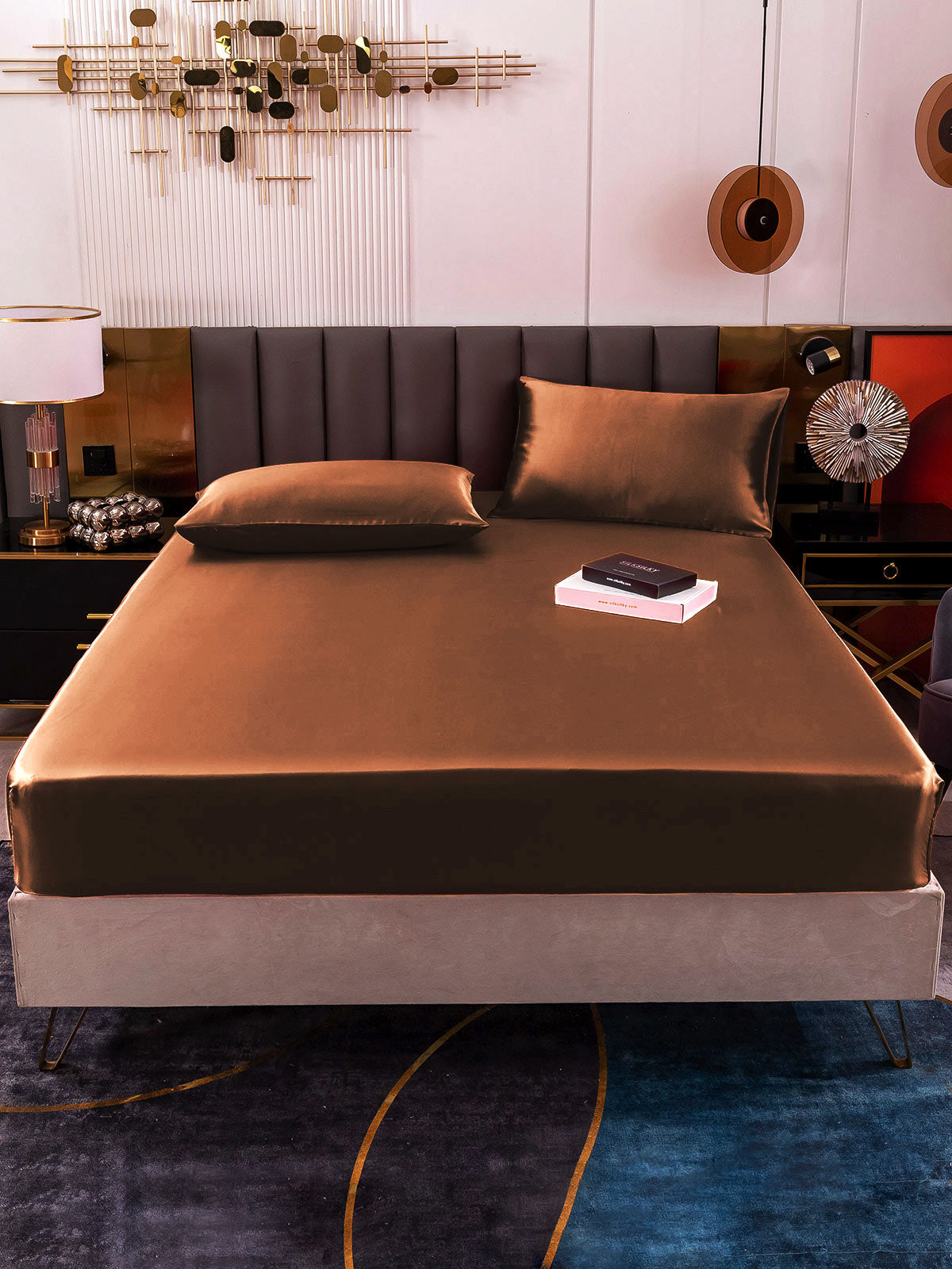 [Kaffe] SilkSilky-NO 19Momme Bedding Set 002
