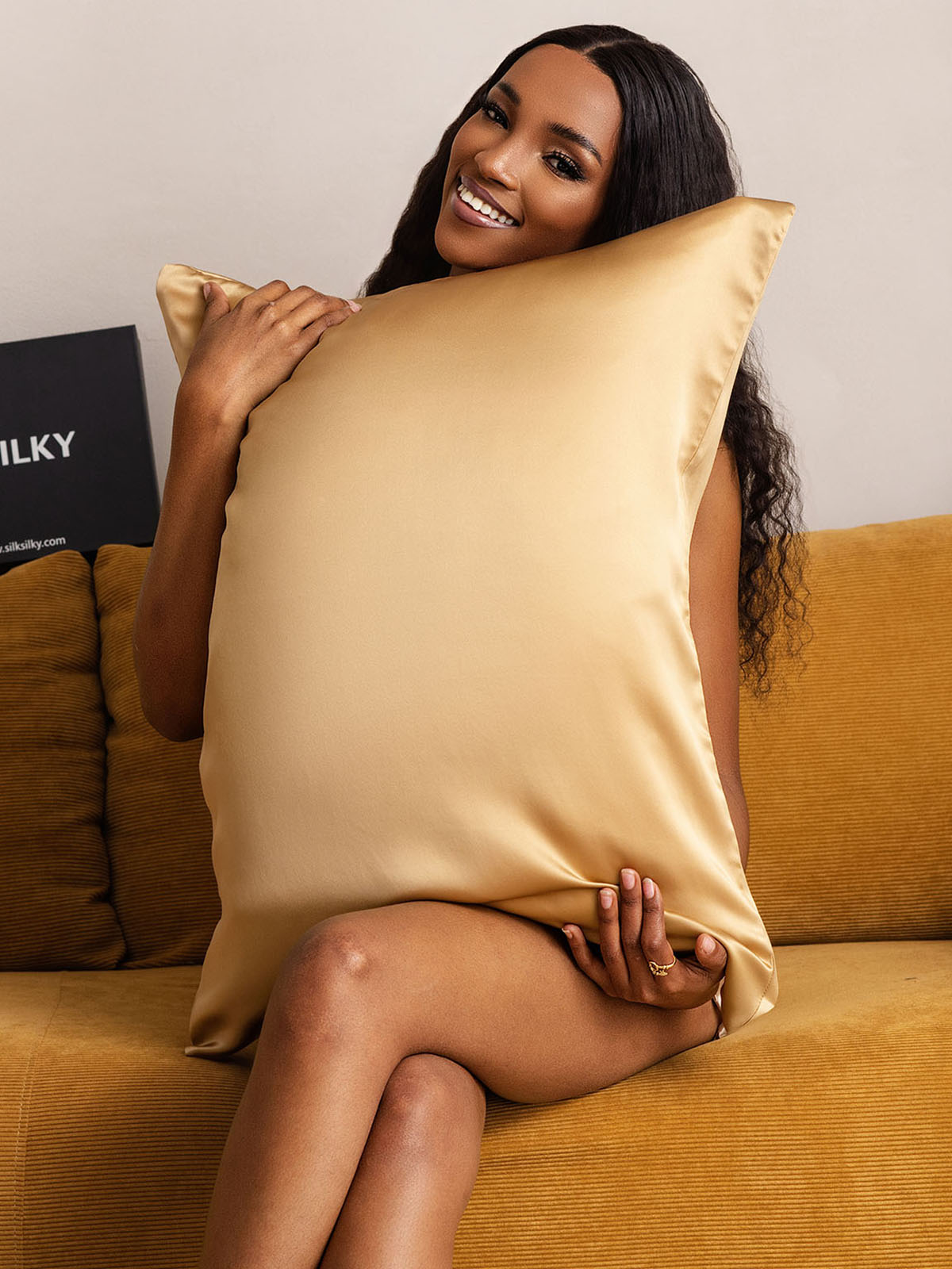 [Mørk Kamel] SilkSilky-NO 19Momme Pillowcase 003