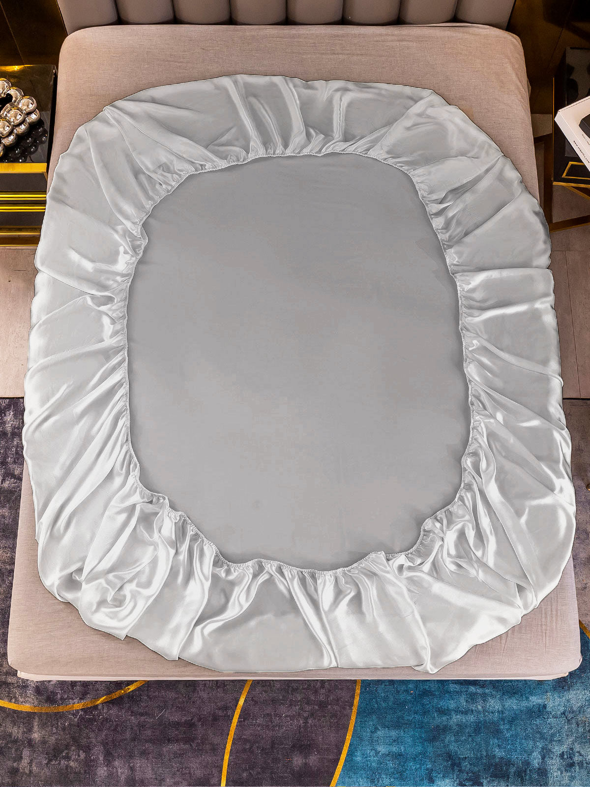 [Sølv] SilkSilky-NO 22Momme Bedding Set 003