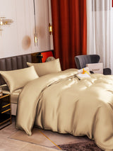 [Beige] SilkSilky-NO 19Momme Bedding Set 005