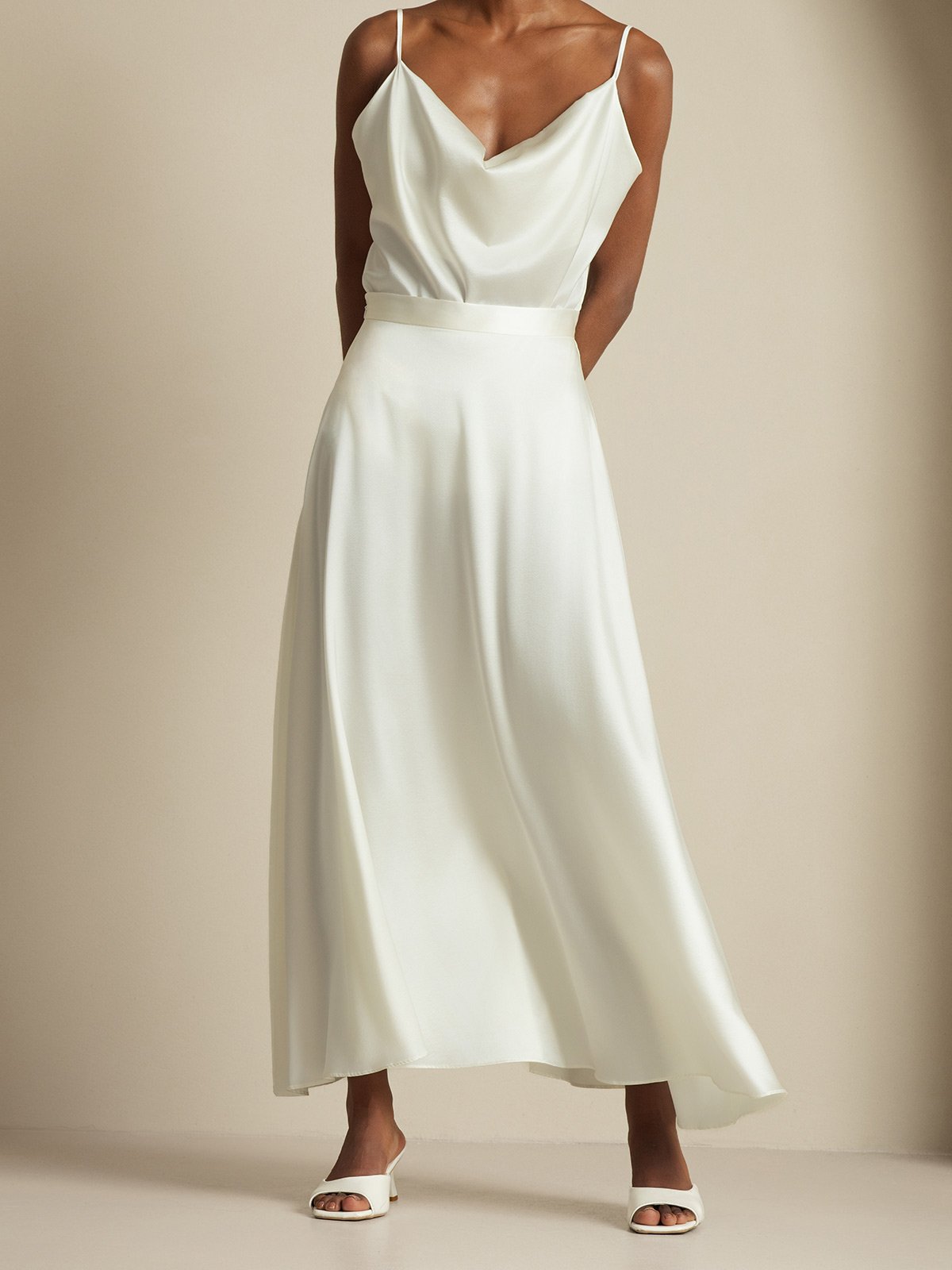 [Hvit] SilkSilky-NO 19Momme Silke Womens Outfit Sets 006,